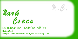 mark csecs business card